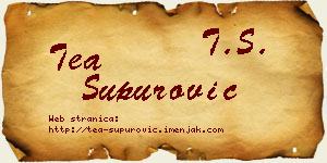 Tea Supurović vizit kartica